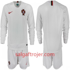 Portugal Fodboldtrøjer Børn Udebanesæt VM 2018 Langærmet